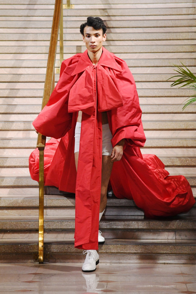 Fabien Naivo featured in  the Willy Chavarria fashion show for Spring/Summer 2024