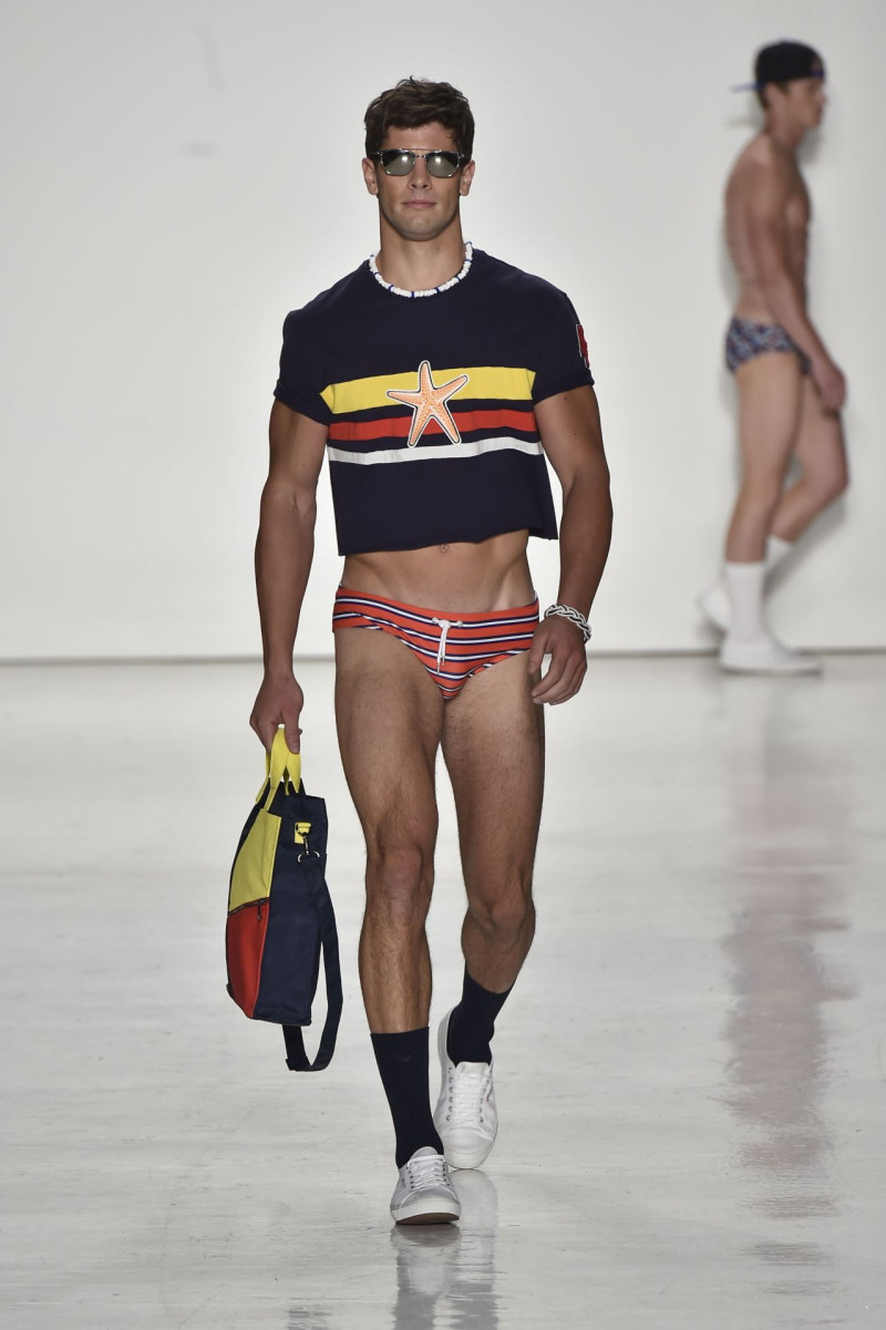 Frankie Cammarata featured in  the Parke & Ronen fashion show for Spring/Summer 2017