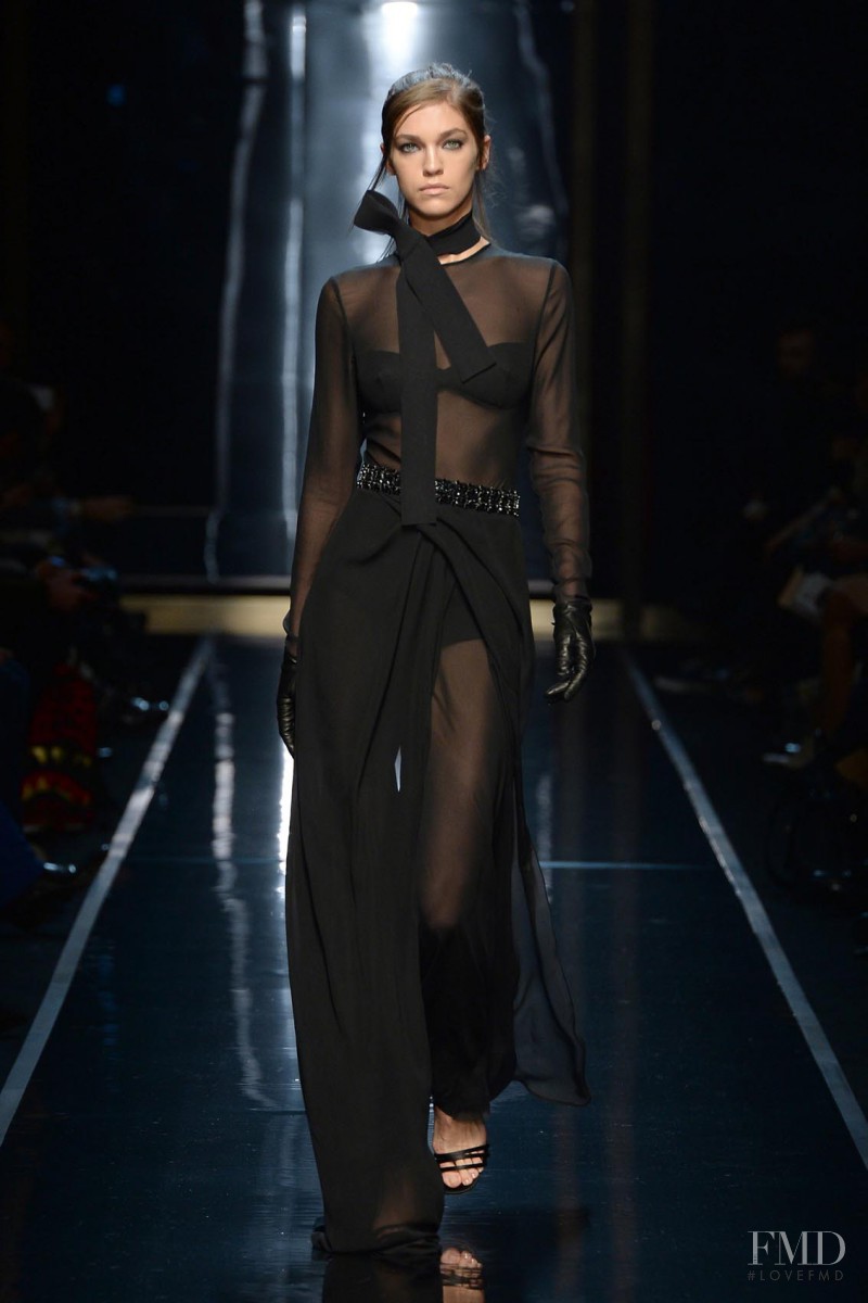 Samantha Gradoville featured in  the Ermanno Scervino fashion show for Autumn/Winter 2014