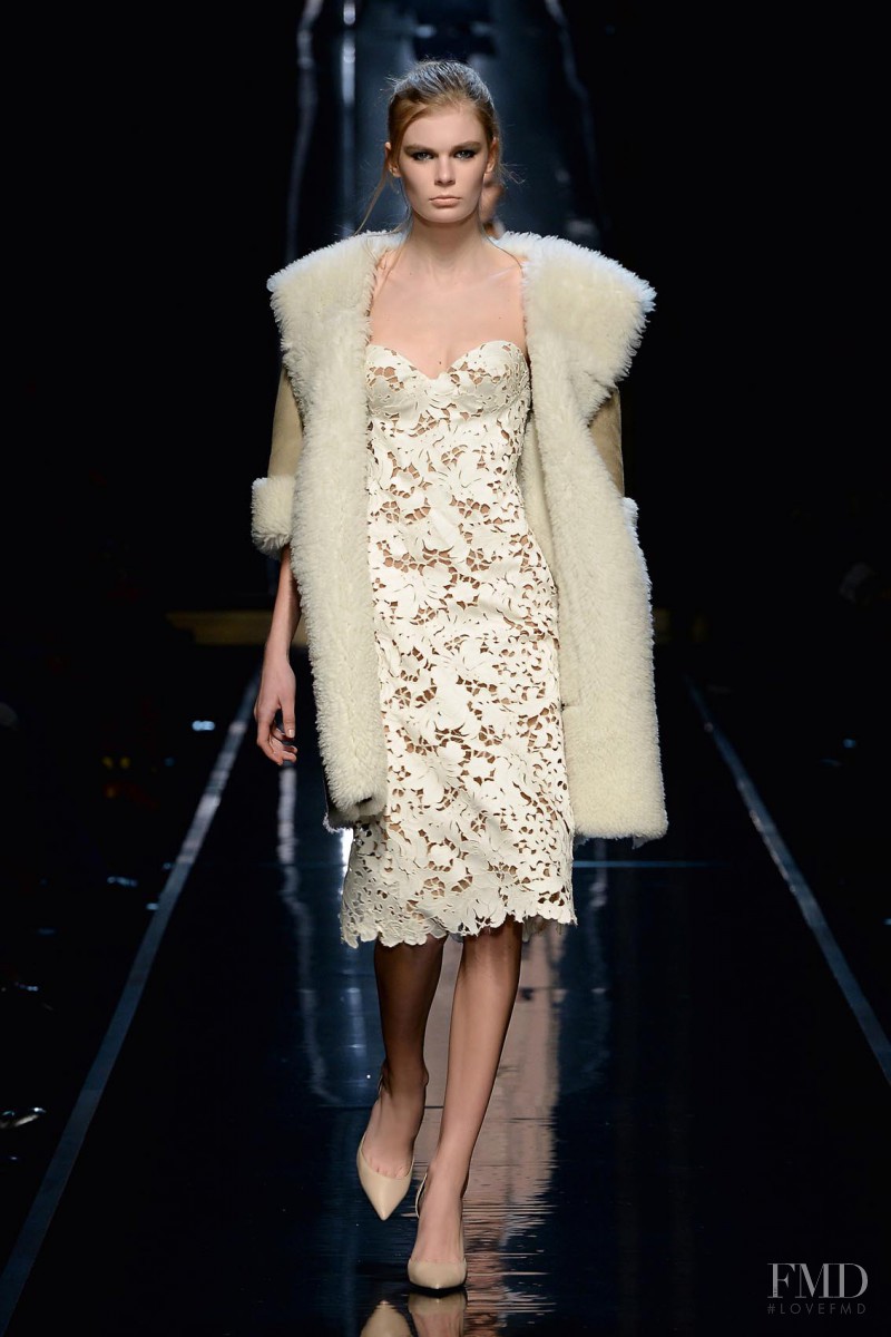 Alexandra Elizabeth Ljadov featured in  the Ermanno Scervino fashion show for Autumn/Winter 2014