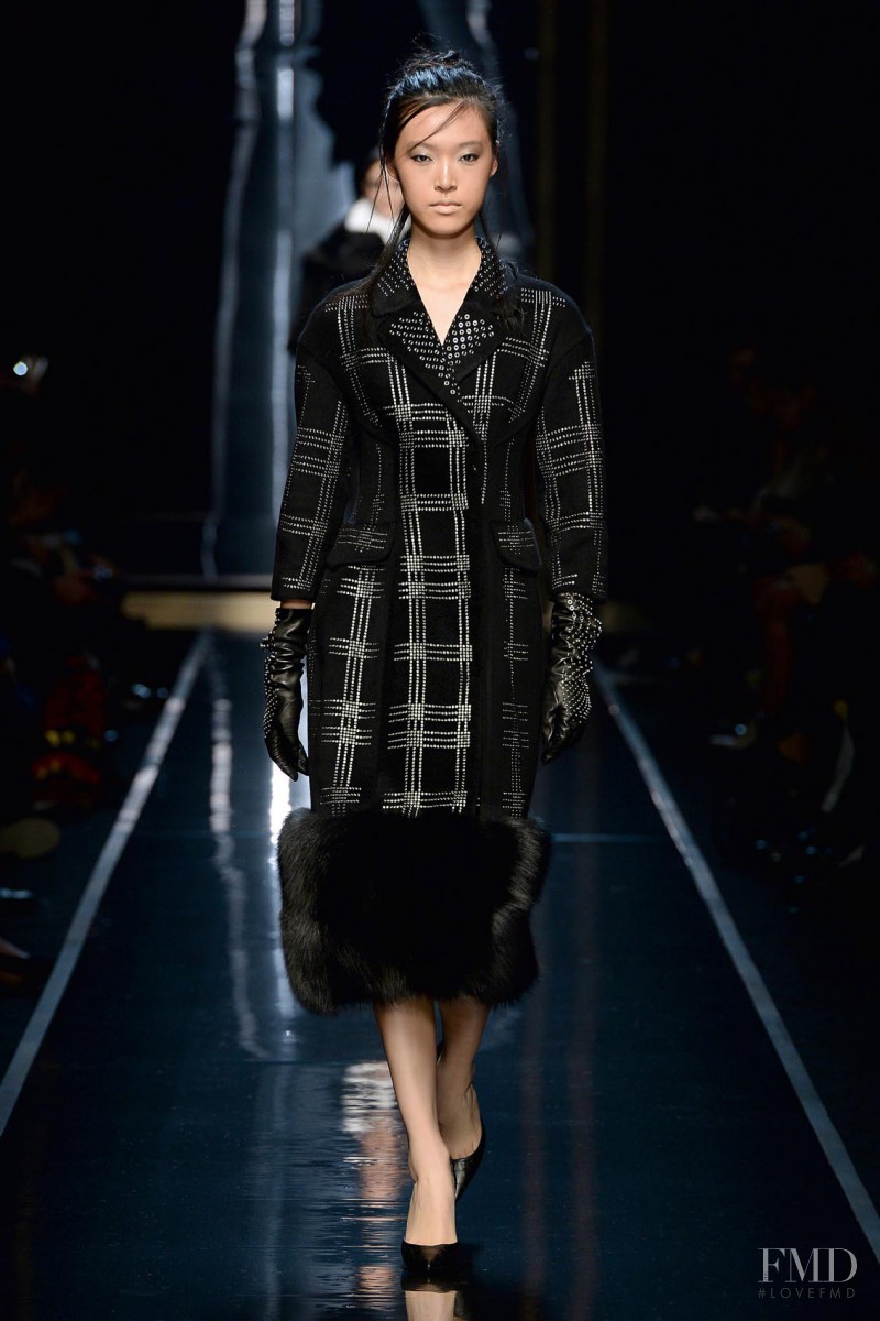 Tian Yi featured in  the Ermanno Scervino fashion show for Autumn/Winter 2014