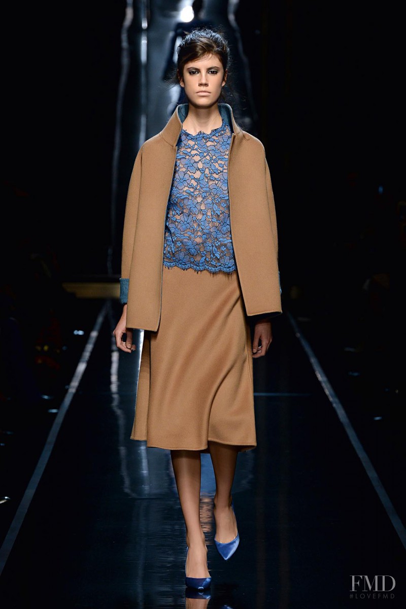 Antonina Petkovic featured in  the Ermanno Scervino fashion show for Autumn/Winter 2014
