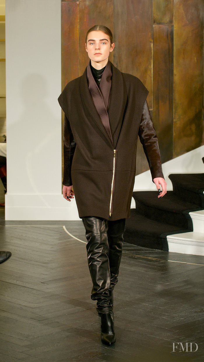 Olivia David featured in  the Amanda Wakeley fashion show for Autumn/Winter 2014