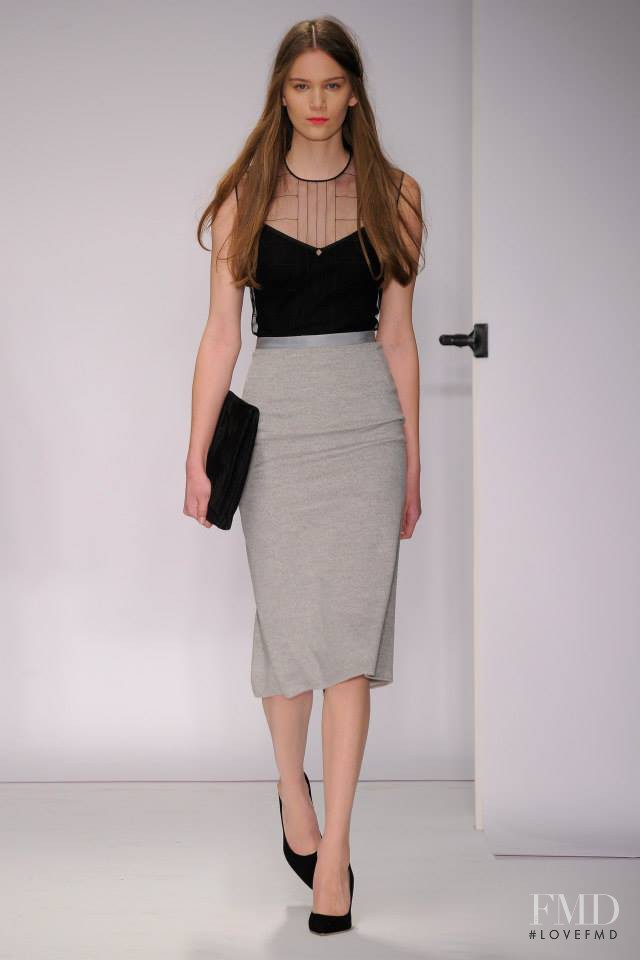Nele Kenzler featured in  the Jasper Conran fashion show for Autumn/Winter 2014