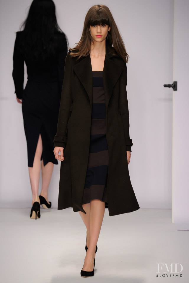 Antonina Petkovic featured in  the Jasper Conran fashion show for Autumn/Winter 2014