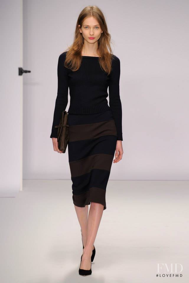 Viola Rogacka featured in  the Jasper Conran fashion show for Autumn/Winter 2014