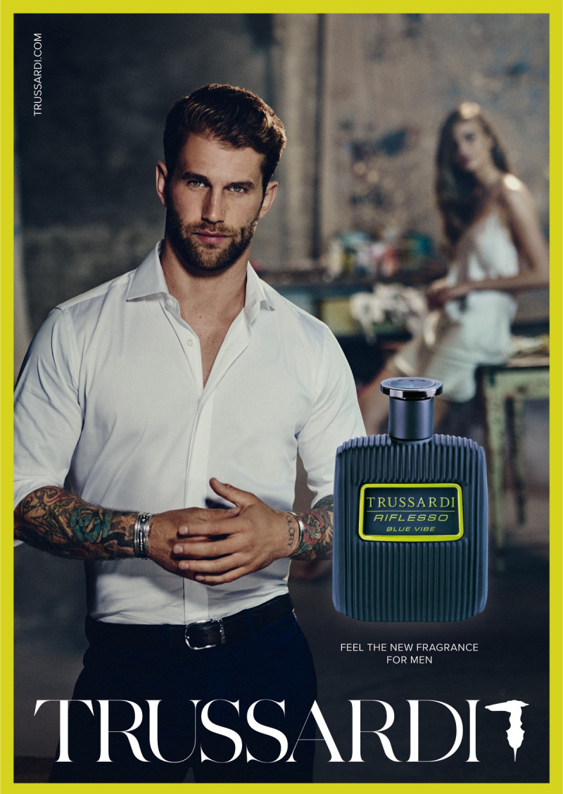 Andre Hamann featured in  the Trussardi advertisement for Spring/Summer 2019