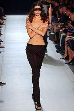Ann Demeulemeester fashion show for Spring/Summer 2003