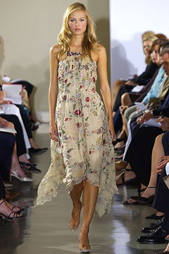 Badgley Mischka fashion show for Spring/Summer 2003