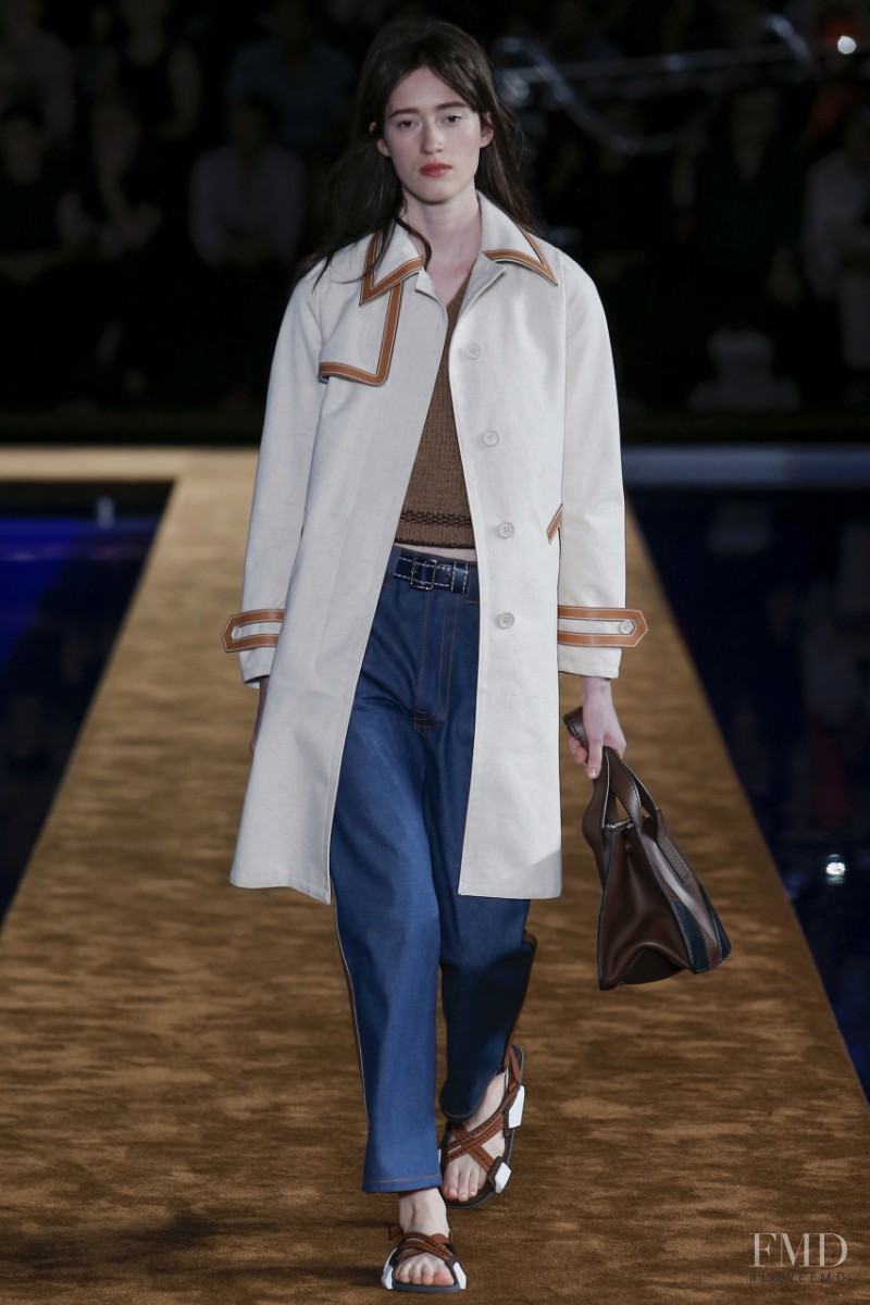 Helena Severin featured in  the Prada fashion show for Spring/Summer 2015