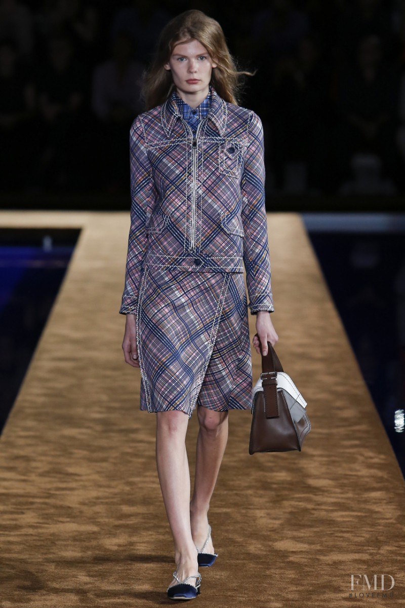 Alexandra Elizabeth Ljadov featured in  the Prada fashion show for Spring/Summer 2015
