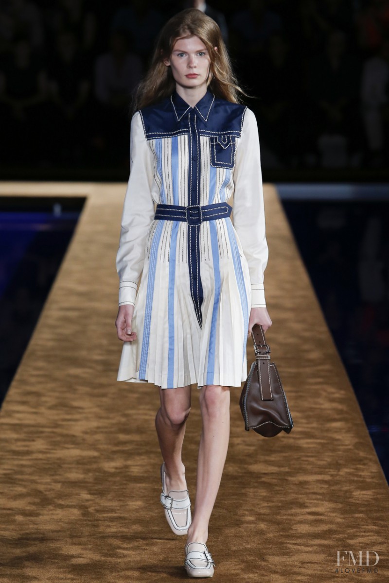 Alexandra Elizabeth Ljadov featured in  the Prada fashion show for Spring/Summer 2015