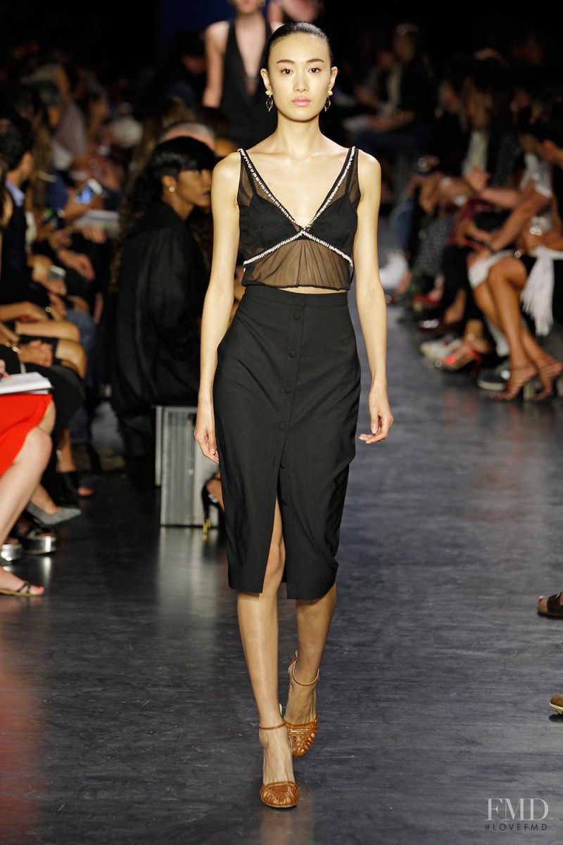Shu Pei featured in  the Altuzarra fashion show for Spring/Summer 2015