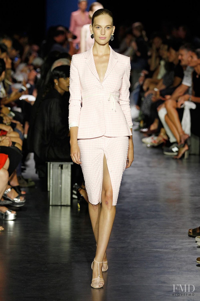 Vanessa Axente featured in  the Altuzarra fashion show for Spring/Summer 2015