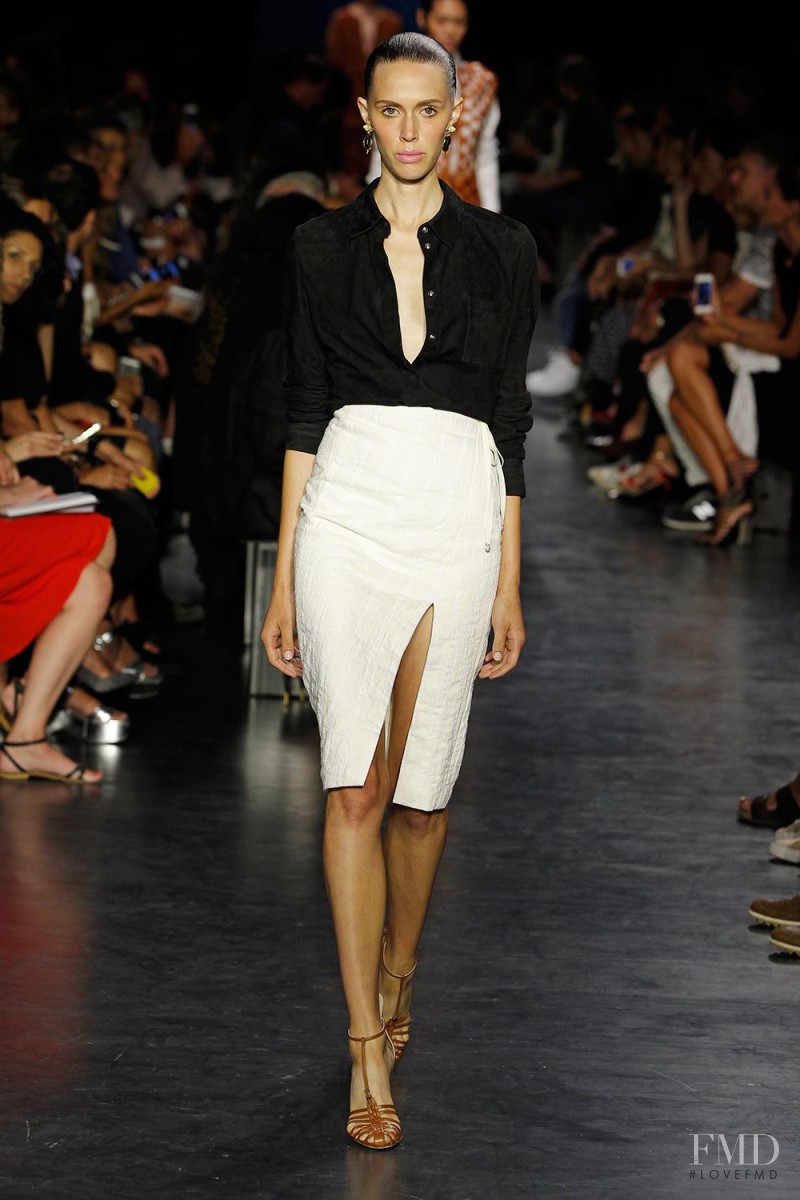 Georgia Hilmer featured in  the Altuzarra fashion show for Spring/Summer 2015