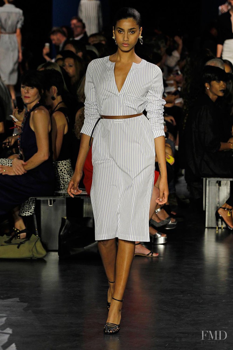 Imaan Hammam featured in  the Altuzarra fashion show for Spring/Summer 2015