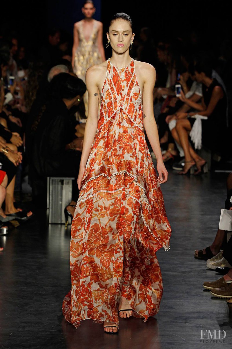 Sarah Brannon featured in  the Altuzarra fashion show for Spring/Summer 2015