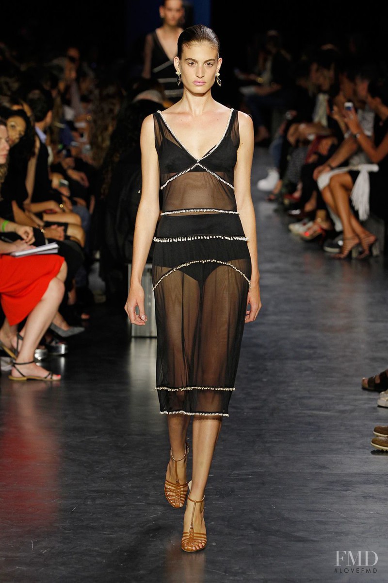 Elodia Prieto featured in  the Altuzarra fashion show for Spring/Summer 2015