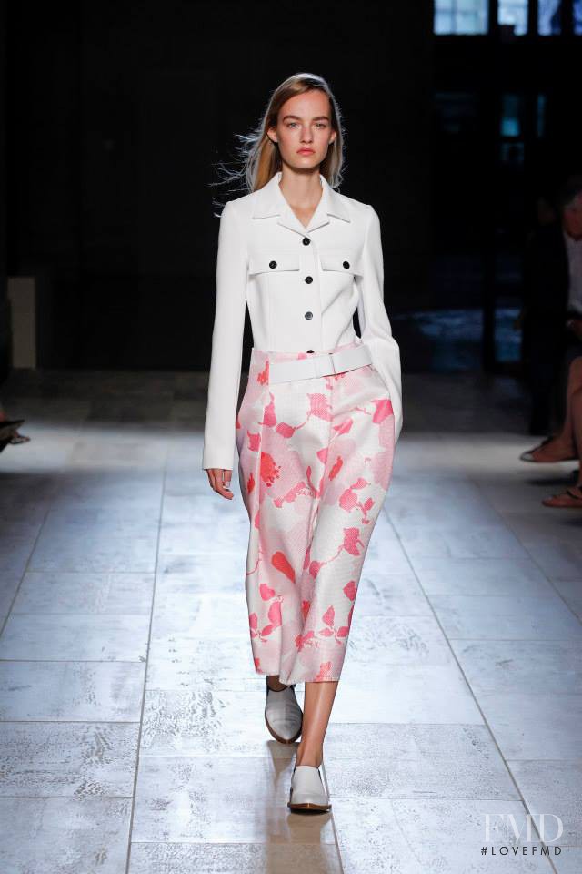 Maartje Verhoef featured in  the Victoria Beckham fashion show for Spring/Summer 2015