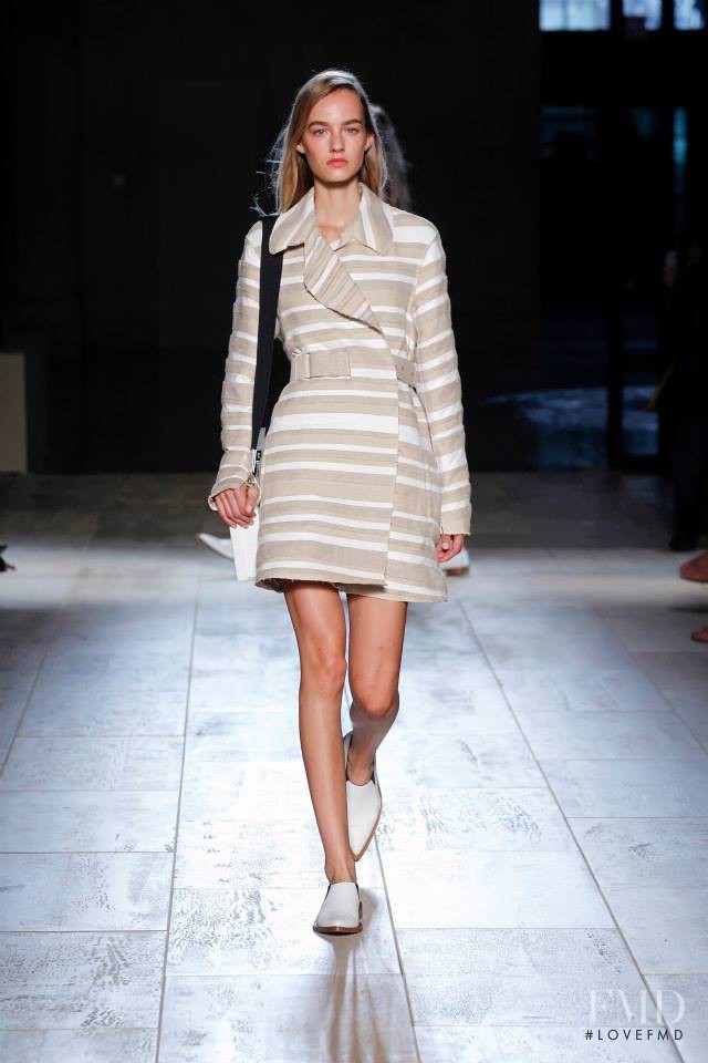 Maartje Verhoef featured in  the Victoria Beckham fashion show for Spring/Summer 2015