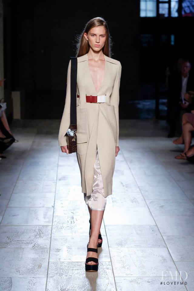 Sabina Lobova featured in  the Victoria Beckham fashion show for Spring/Summer 2015