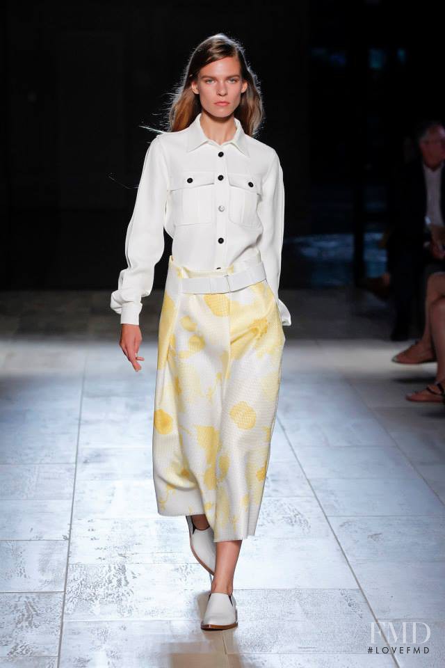 Katharina Hessen featured in  the Victoria Beckham fashion show for Spring/Summer 2015