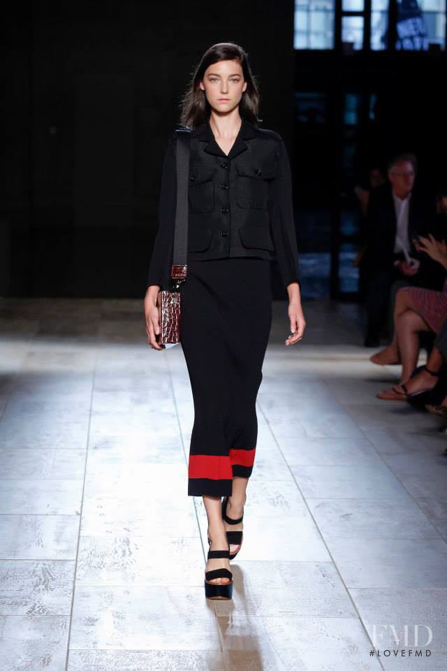 Stephanie Joy Field featured in  the Victoria Beckham fashion show for Spring/Summer 2015