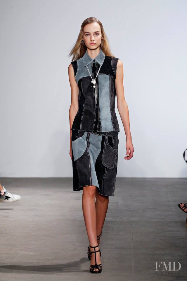 Maartje Verhoef featured in  the Derek Lam fashion show for Spring/Summer 2015