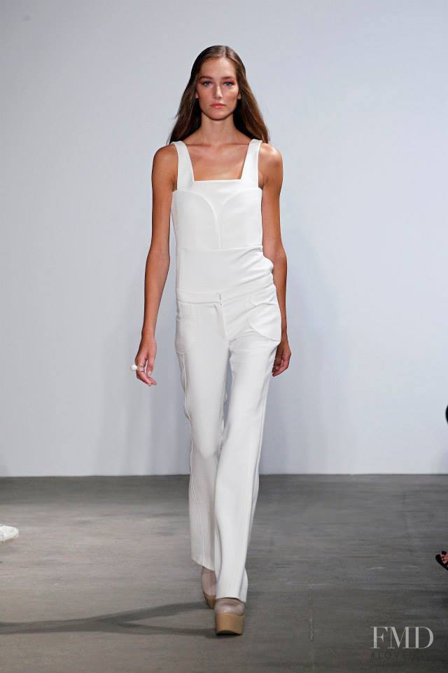 Joséphine Le Tutour featured in  the Derek Lam fashion show for Spring/Summer 2015