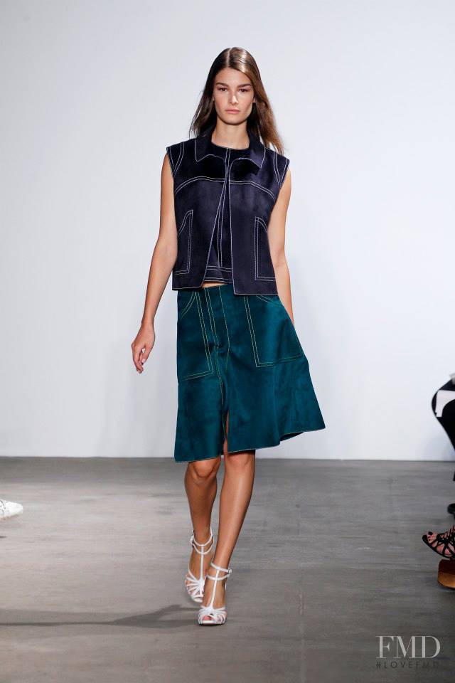 Ophélie Guillermand featured in  the Derek Lam fashion show for Spring/Summer 2015