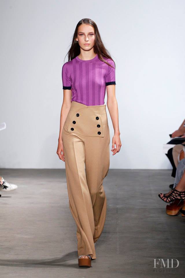 Julia Bergshoeff featured in  the Derek Lam fashion show for Spring/Summer 2015
