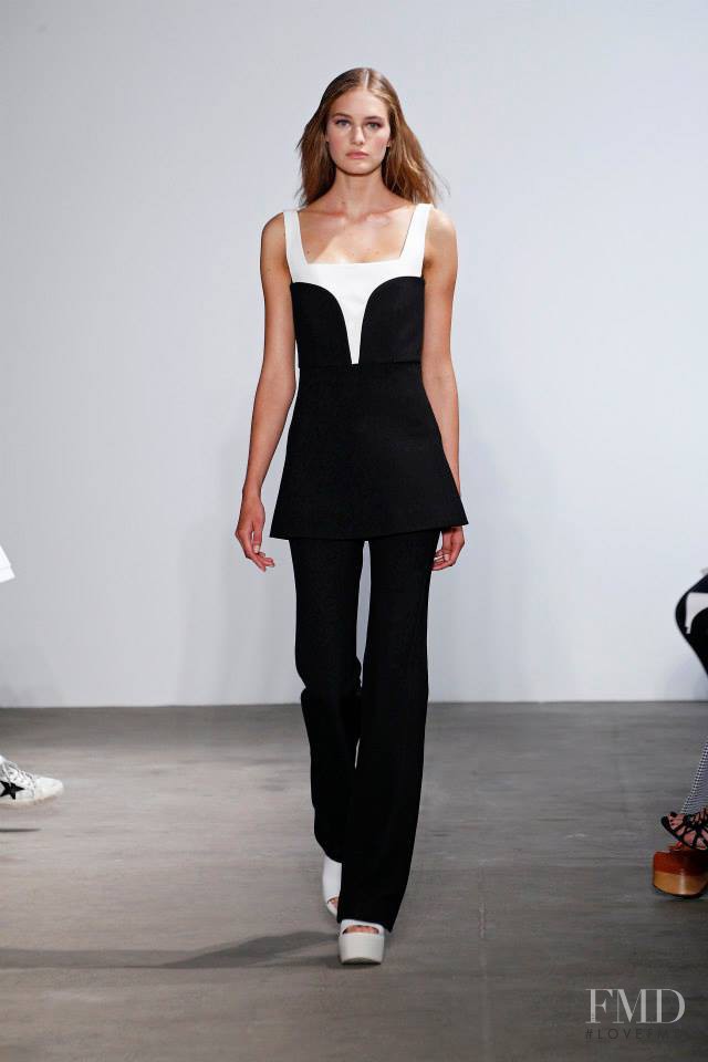 Sanne Vloet featured in  the Derek Lam fashion show for Spring/Summer 2015