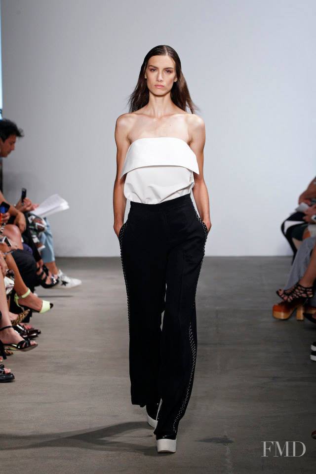 Ronja Furrer featured in  the Derek Lam fashion show for Spring/Summer 2015