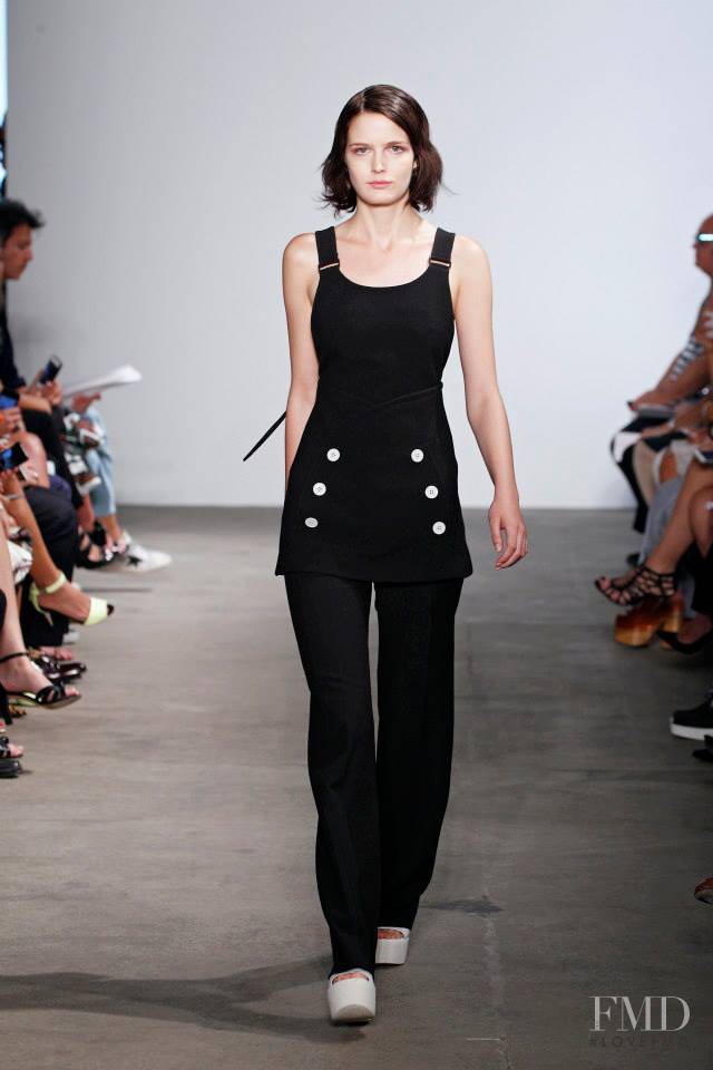 Zlata Mangafic featured in  the Derek Lam fashion show for Spring/Summer 2015