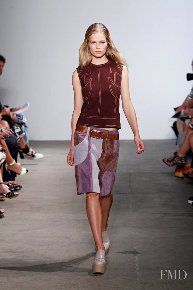 Anna Ewers featured in  the Derek Lam fashion show for Spring/Summer 2015
