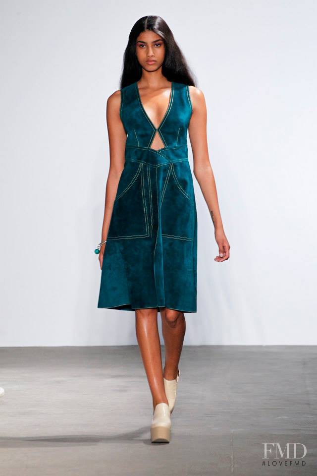 Imaan Hammam featured in  the Derek Lam fashion show for Spring/Summer 2015