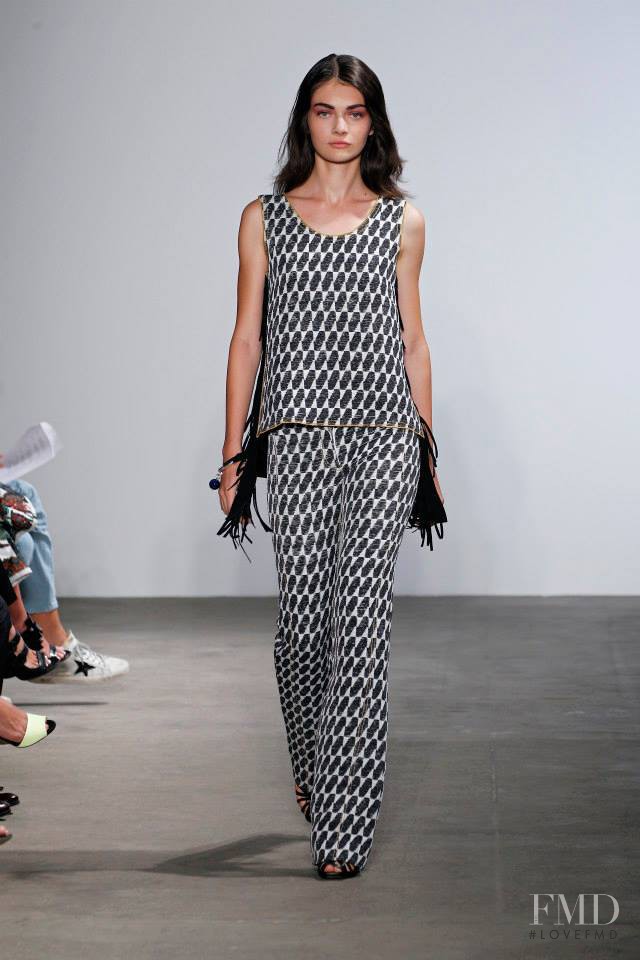Antonina Vasylchenko featured in  the Derek Lam fashion show for Spring/Summer 2015