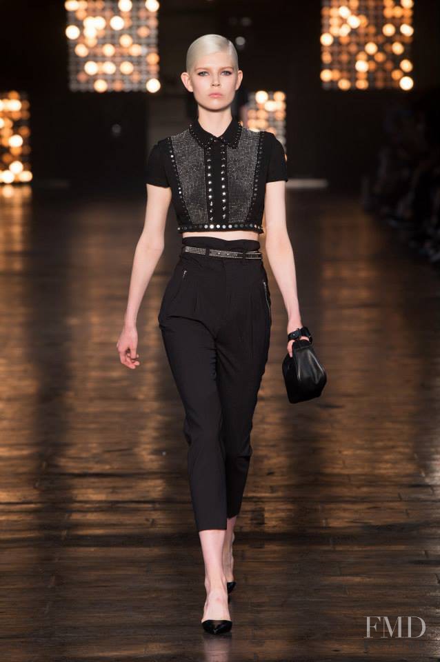 Ola Rudnicka featured in  the Diesel Black Gold fashion show for Spring/Summer 2015