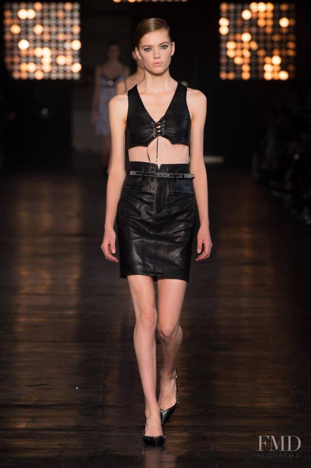 Emmy Rappe featured in  the Diesel Black Gold fashion show for Spring/Summer 2015