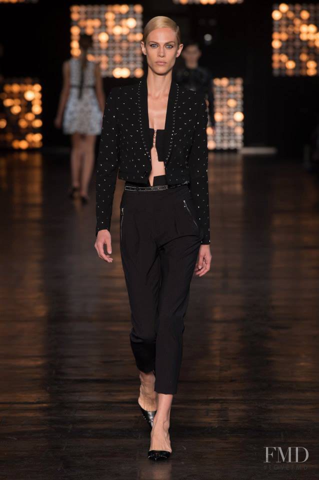 Aymeline Valade featured in  the Diesel Black Gold fashion show for Spring/Summer 2015