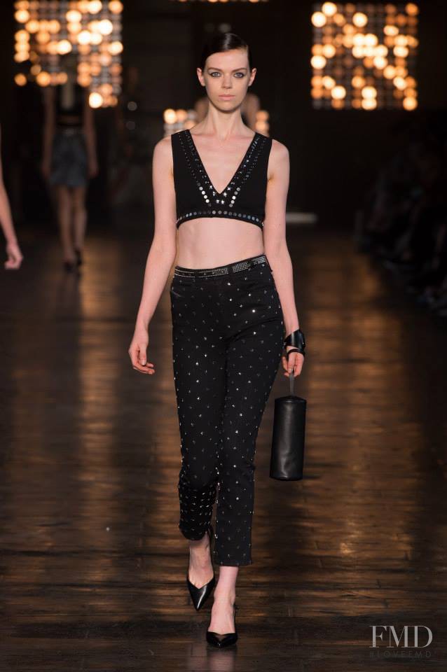 Sarah Taylor featured in  the Diesel Black Gold fashion show for Spring/Summer 2015