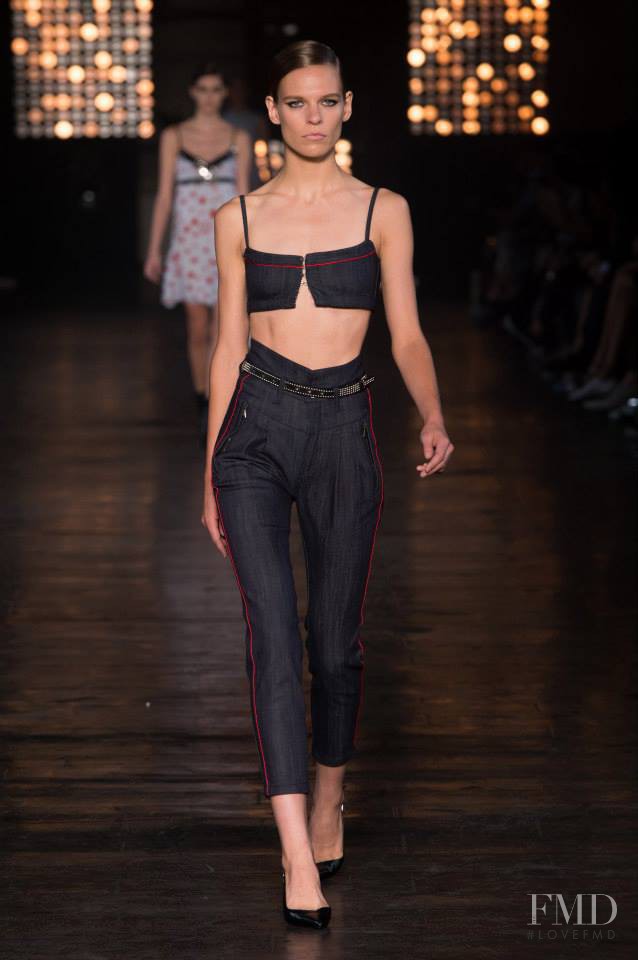 Katharina Hessen featured in  the Diesel Black Gold fashion show for Spring/Summer 2015