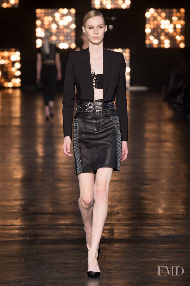 Julia Nobis featured in  the Diesel Black Gold fashion show for Spring/Summer 2015