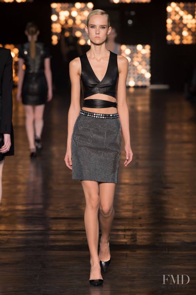 Harleth Kuusik featured in  the Diesel Black Gold fashion show for Spring/Summer 2015