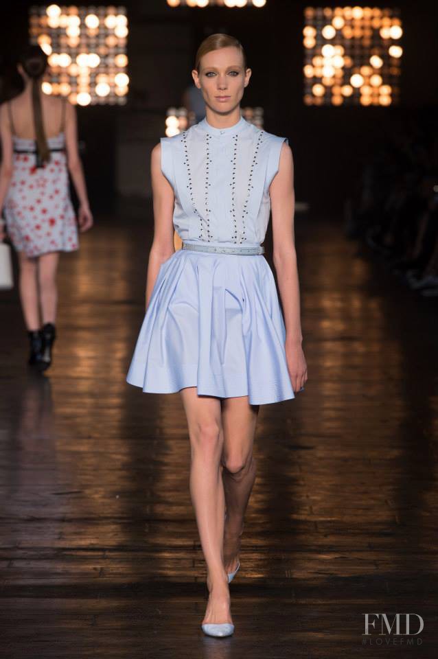 Annely Bouma featured in  the Diesel Black Gold fashion show for Spring/Summer 2015