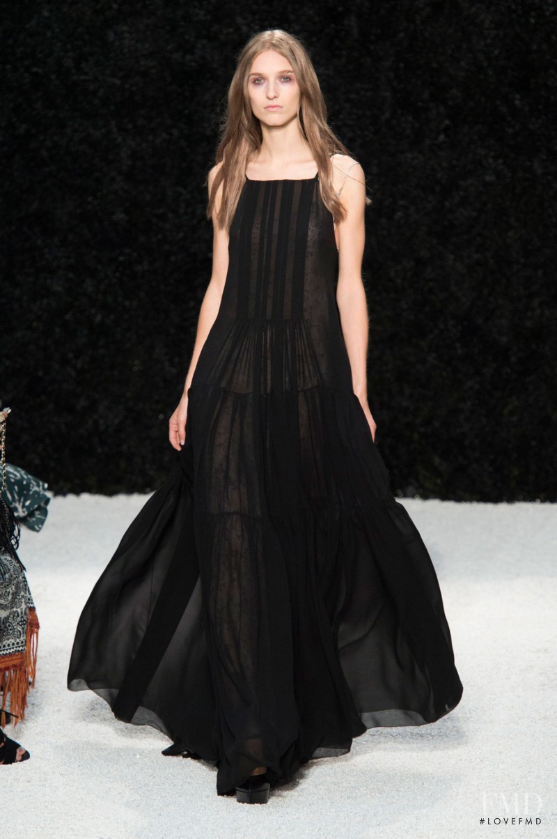 Manuela Frey featured in  the Vera Wang fashion show for Spring/Summer 2015