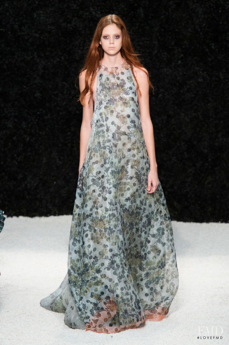 Natalie Westling featured in  the Vera Wang fashion show for Spring/Summer 2015