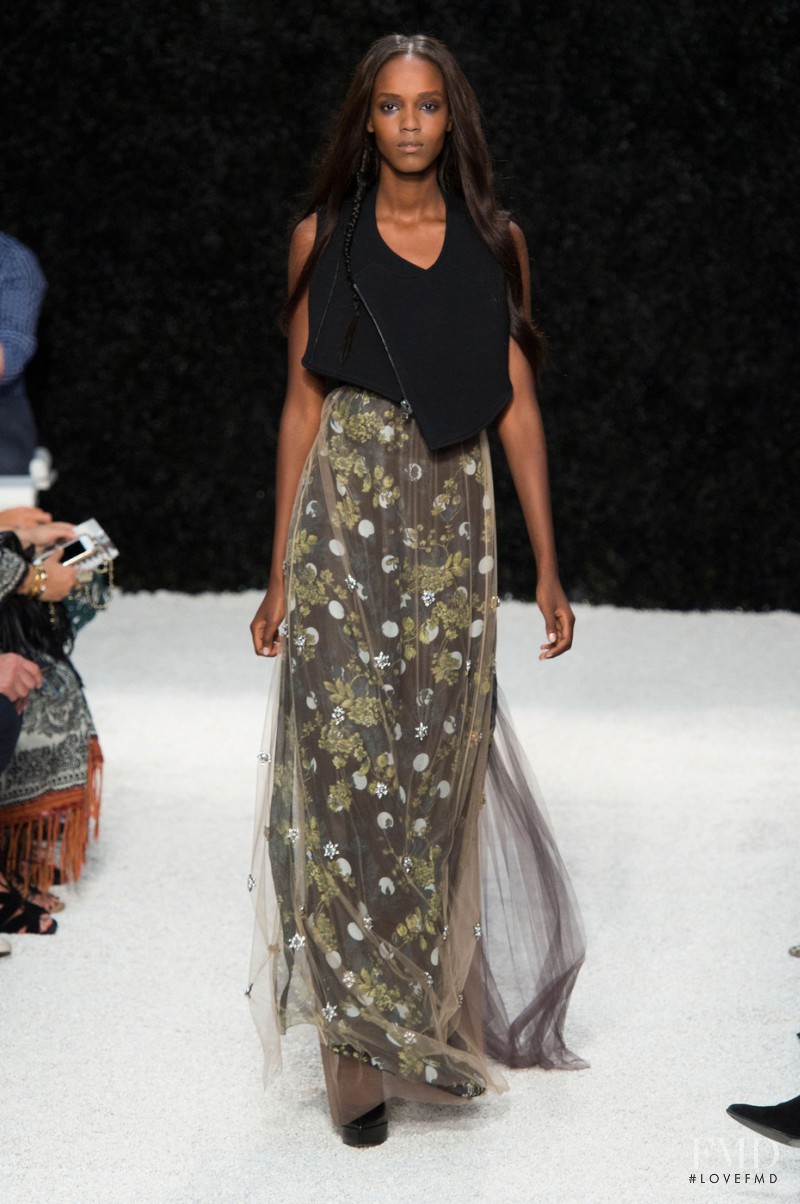 Leila Ndabirabe featured in  the Vera Wang fashion show for Spring/Summer 2015