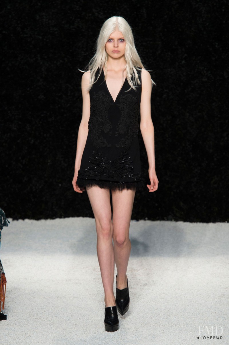 Ola Rudnicka featured in  the Vera Wang fashion show for Spring/Summer 2015