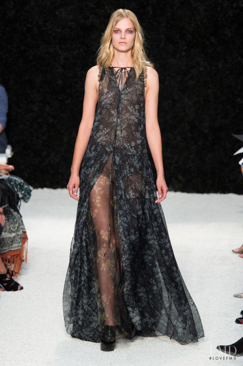Suvi Koponen featured in  the Vera Wang fashion show for Spring/Summer 2015